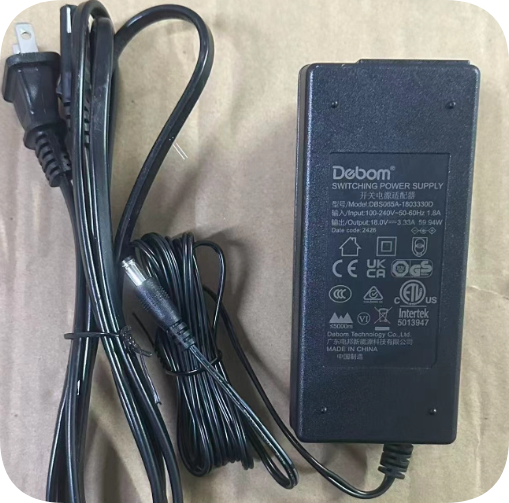 *Brand NEW*Devon Compatible with JBL speaker EFS06501800330CE power adapter DC18V 3.3A round port charger