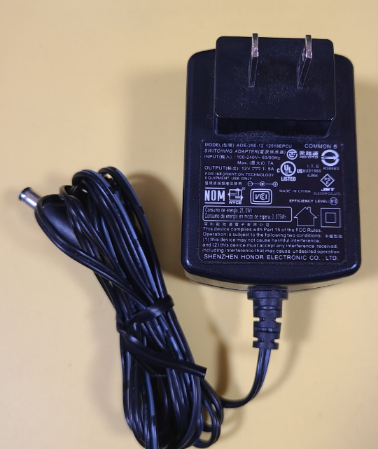 *Brand NEW*ELECOM ADS-25E-12 12018EPCU 12V 1.5A AC ADAPTER Power Supply - Click Image to Close