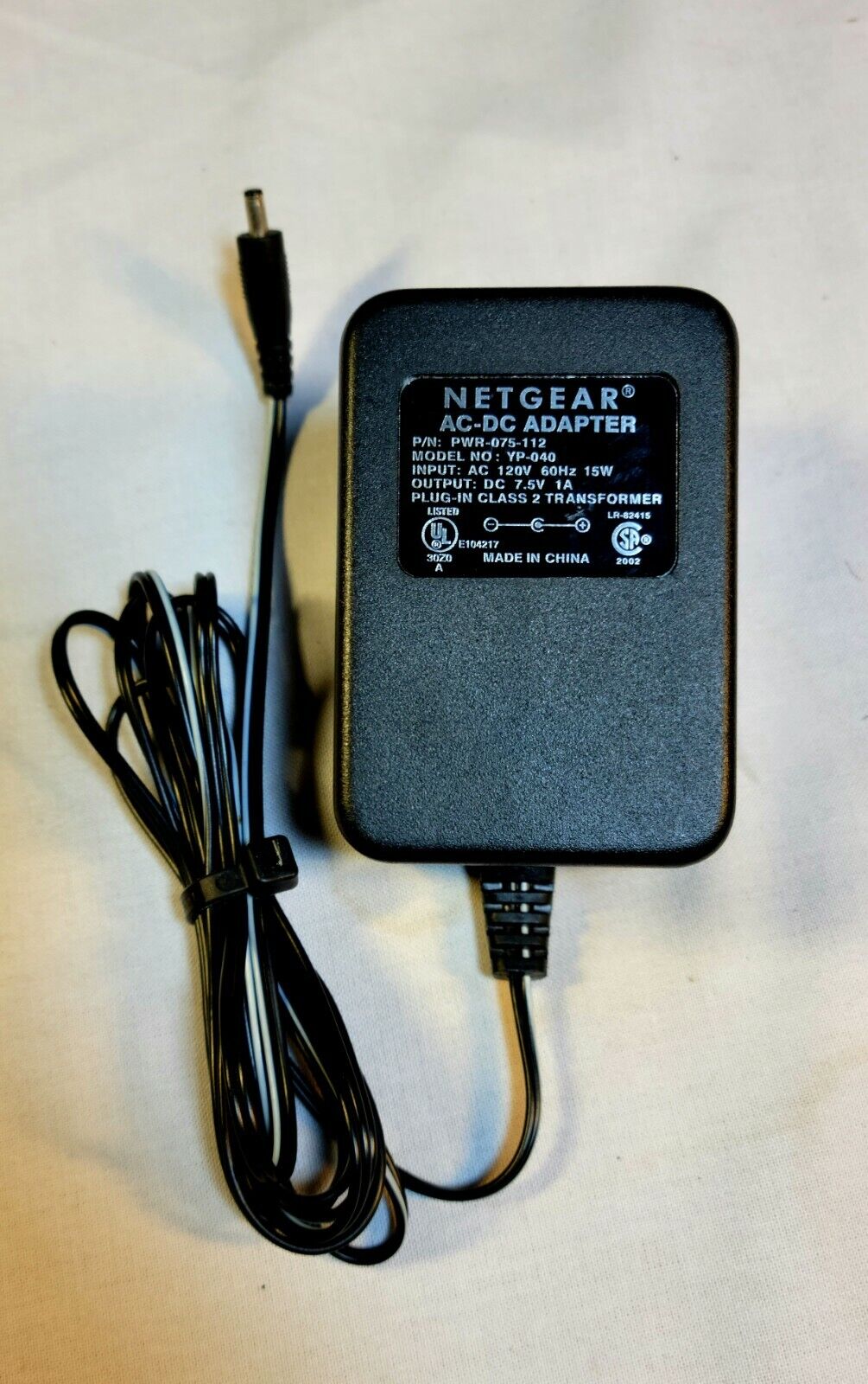 *Brand NEW*Netgear PWR-075-112 YP-040 7.5V 1A 15W AC-DC Adapter POWER SUPPLY