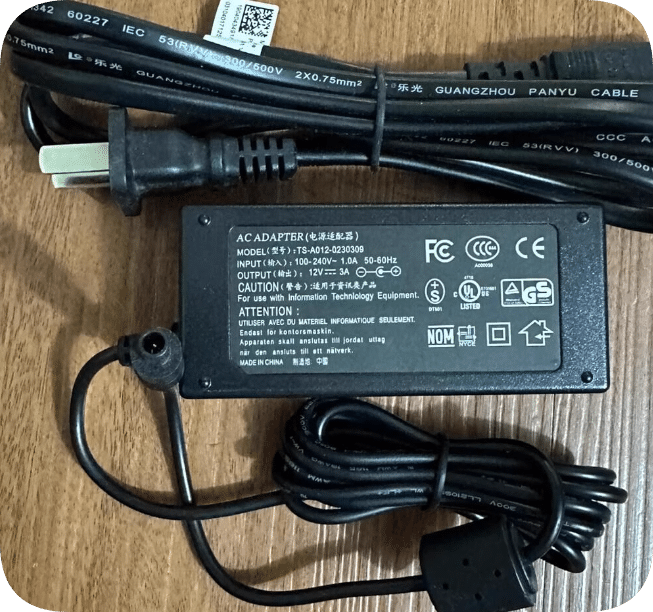 *Brand NEW*Original TS-A012-0230309 12V 3A AC ADAPTER Power Supply