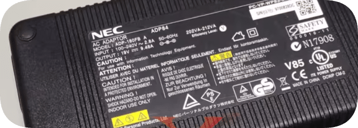 *Brand NEW*NEC19V9.48A power adapter ADP180FBA round head charging cable DC19V180W transformer