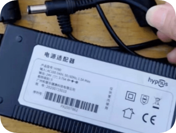 *Brand NEW* 24V 3.75A charger transformer HY90 free shipping charging cable Suitable for ventilator power adap