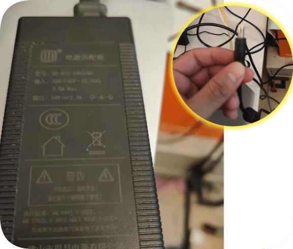 *Brand NEW*DC-826-2402700 power adapter 24V2.7A monitoring display DC-826 TV power supply