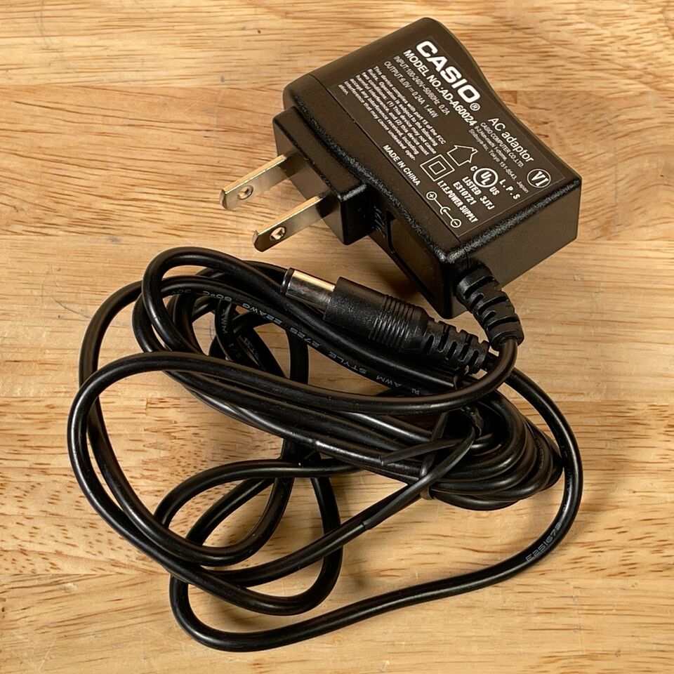 *Brand NEW*Casio AD-A60024 Black 100-240V 50/60Hz 6.0V 0.24A 1.44W AC Adaptor Power Supply Charger