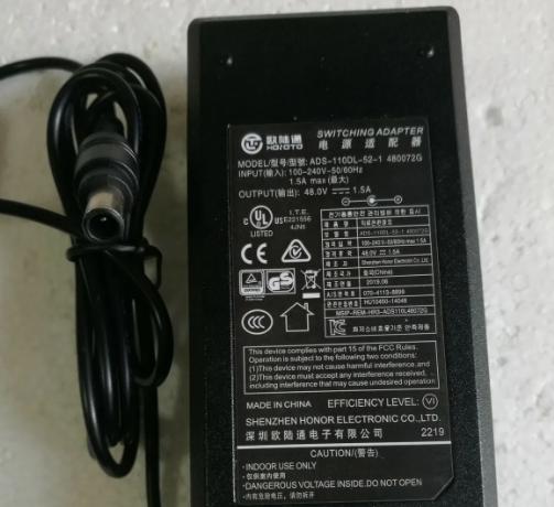 *Brand NEW*Original Hoioto 48.0V 1.5A 72W AC/DC Adapter For Dahua NVR4104-P-4KS2 480072G Video Recorder Power
