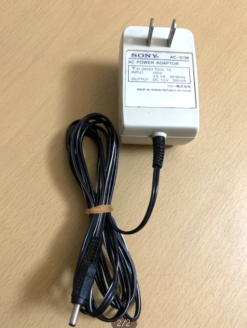 *Brand NEW* Sony AC-D1M 1.5V 350mA AC ADAPTER Power Supply - Click Image to Close