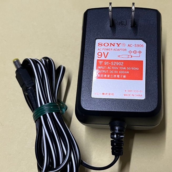 *Brand NEW* SONY AC-S906 DC9V 600mA AC ADAPTER Power Supply