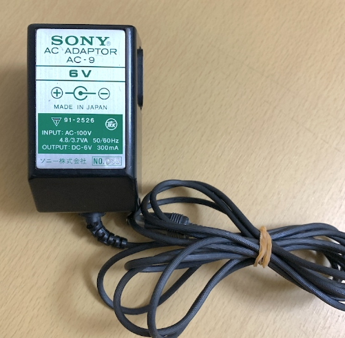 *Brand NEW* SONY AC-9 6V 300mA AC ADAPTER Power Supply - Click Image to Close