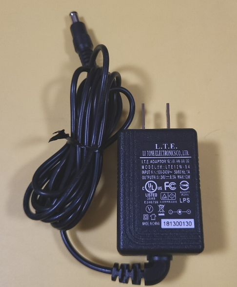 *Brand NEW* L.T.E LTE12W-S4 24V 0.5A AC ADAPTER Power Supply