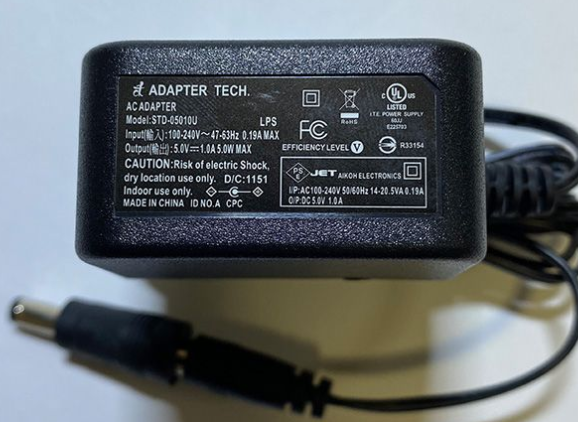 *Brand NEW*STD-05010U 5V 1A AC ADAPTER Power Supply