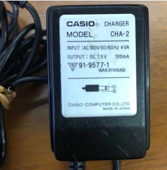 *Brand NEW* DC7.5V 100mA AC/DC ADAPTER CASIO CHA-2 Power Supply - Click Image to Close