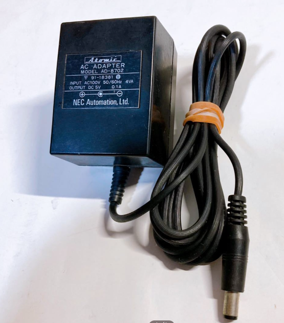 *Brand NEW*Atomic AD-8702 5V 0.1A AC/DC ADAPTER Power Supply - Click Image to Close