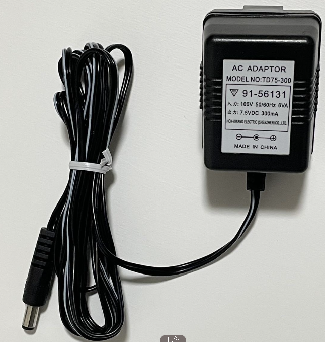 *Brand NEW*HON-KWANG ELECTRIC TD75-300 7.5V 300mA AC/DC ADAPTER Power Supply - Click Image to Close