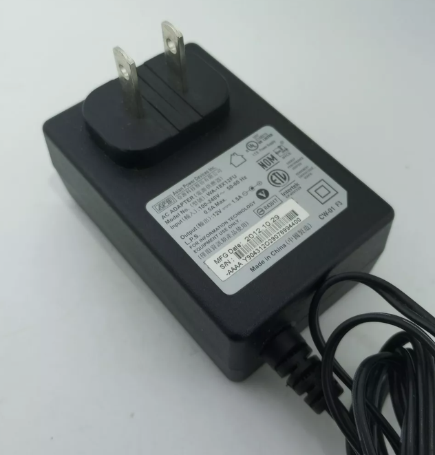 *Brand NEW*Genuine APD WA-18Q12FU 12V 1.5A AC Adapter Power Charger WA-18G12U Power Supply - Click Image to Close