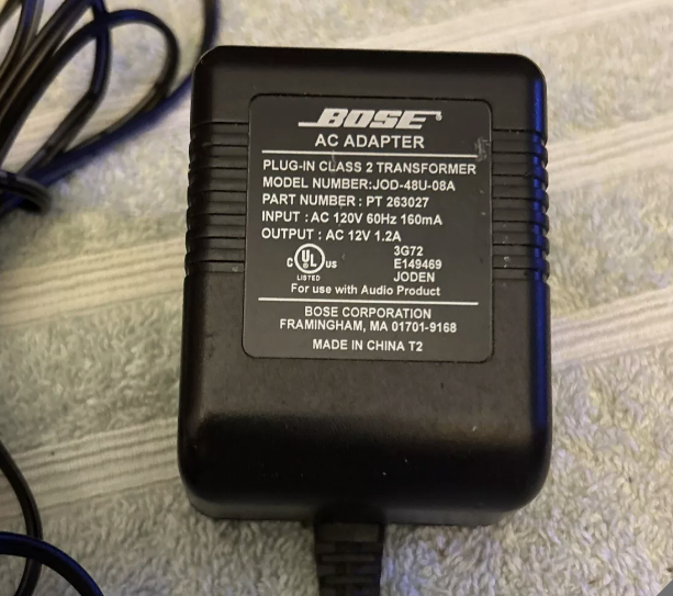 *Brand NEW*Bose 12V 1.2A AC Adapter JOD-48U-08A 120V 60Hz 160mA AC Power Supply