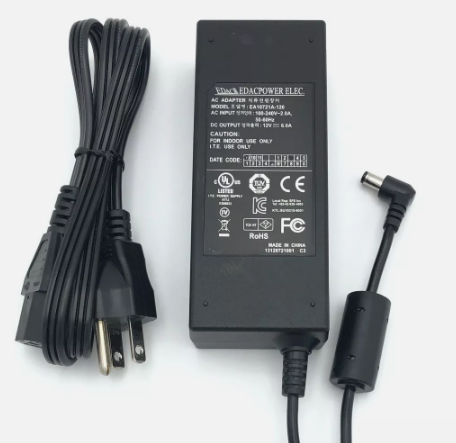 *Brand NEW*Genuine Edac 12V 6A AC Adapter EA10721A-120 Power Supply 5.5x2.1mm