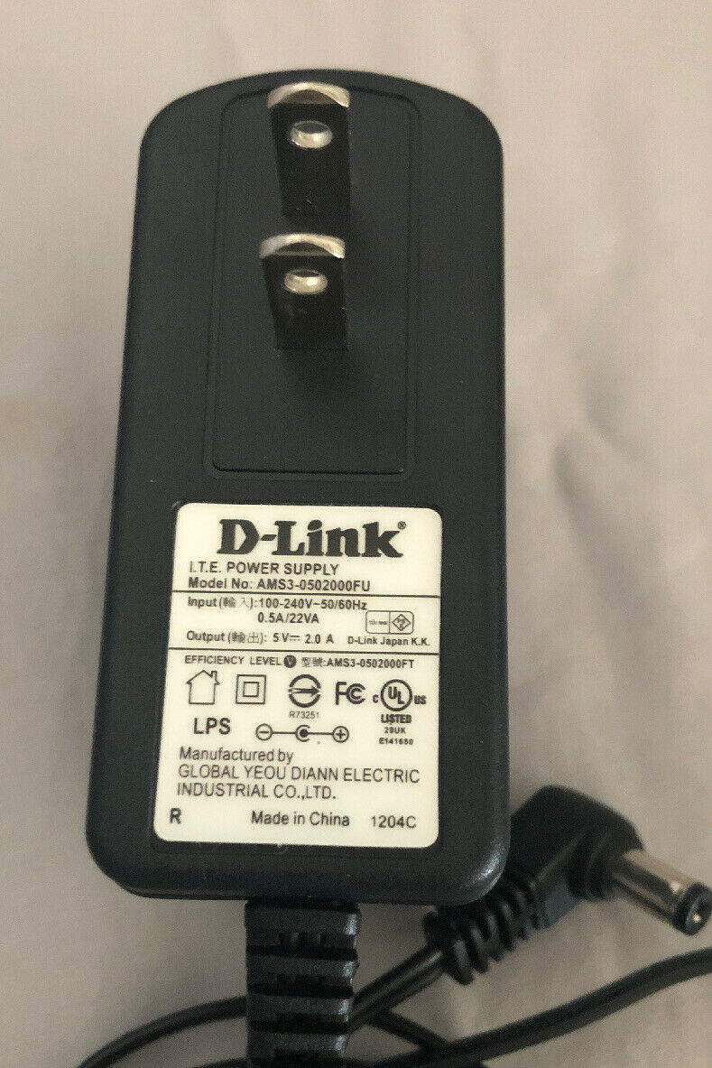 100% brand New 5V 2A I.T.E Power Supply D-Link AMS1-0501200FU AC Adapter