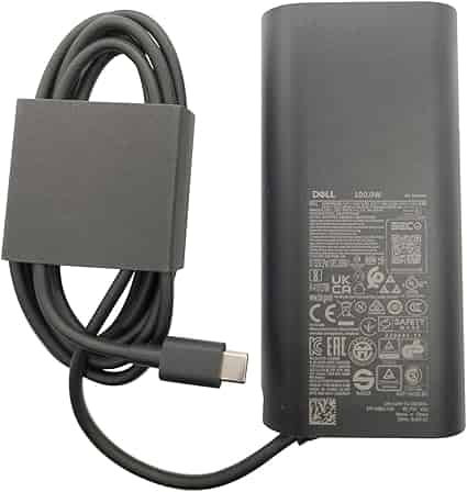 Dell Laptop Charger 100W Watt USB Type C Thunderbolt 3 AC Power Adapter DA100PM220 LA100PM220 HA100PM220 Bran