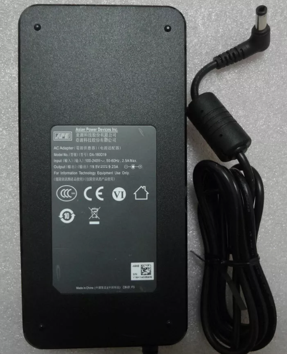 *Brand NEW*Original APD 19.5V 9.23A 180W AC Adapter DA-180D19 Slim CLEVO NH70RD NH70RDQ