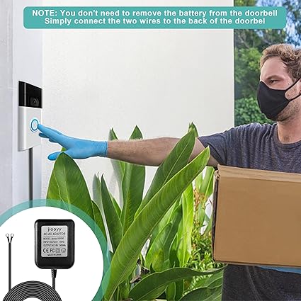 18V500mA Doorbell Transformer - Video Doorbell Power Adapter, for Ring Video Doorbell Pro and Ring Video Doorb 18V500mA Doorbell Transformer - Video Doorbell Power Adapter, for Ring Video Doorbell Pro and Ring Video Doorb