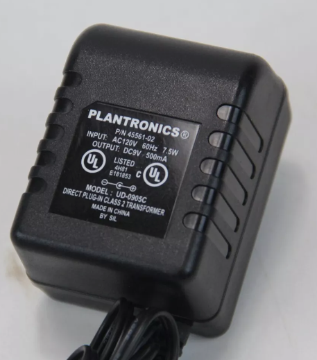 *Brand NEW*Plantronics 45561-02 UD-0905C 120V 9VDC 500mA AC Adapter Power Supply