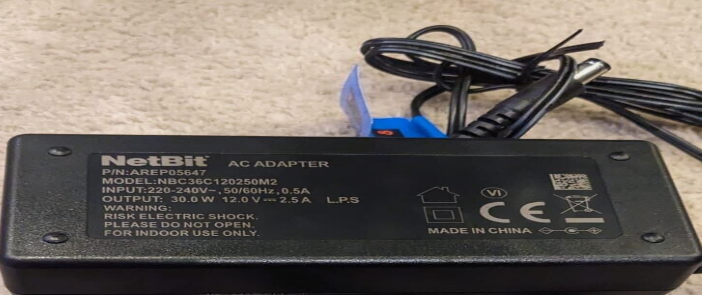 *Brand NEW*NBC36C120250M2 NetBit 12v 2.5a AC Adaptor POWER SUPPLY