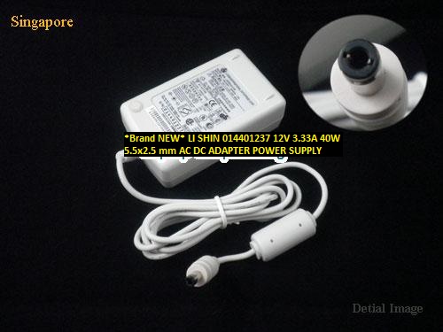 *Brand NEW* 40W LI SHIN 12V 3.33A 014401237 5.5x2.5 mm AC DC ADAPTER POWER SUPPLY