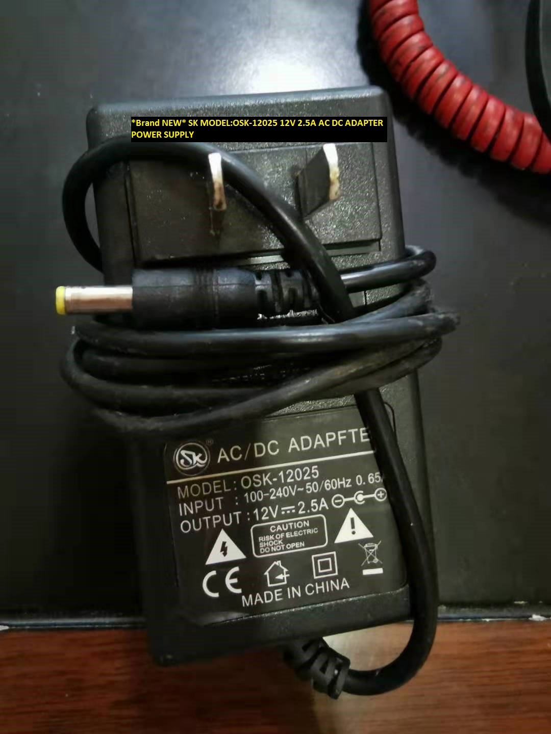 *Brand NEW* SK MODEL:OSK-12025 12V 2.5A AC DC ADAPTER POWER SUPPLY