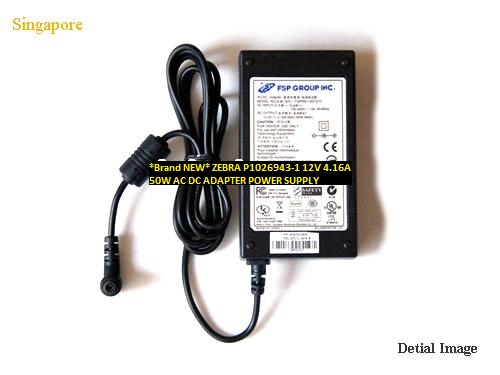 *Brand NEW*ZEBRA 12V 4.16A P1026943-1 50W AC DC ADAPTER POWER SUPPLY