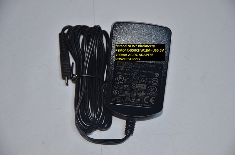 *Brand NEW* AC DC ADAPTER 5V 700mA BlackBerry PSM04R-050CHW1(M) USB POWER SUPPLY