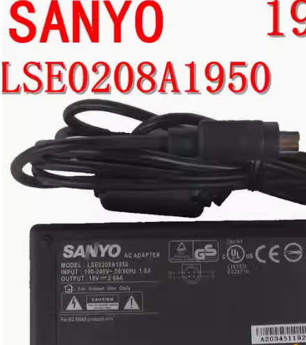 *Brand NEW*Original SANYO 19V 2.64A AC ADAPTER LSE0208A1950 LSE0208C1950 4pin Power Supply - Click Image to Close