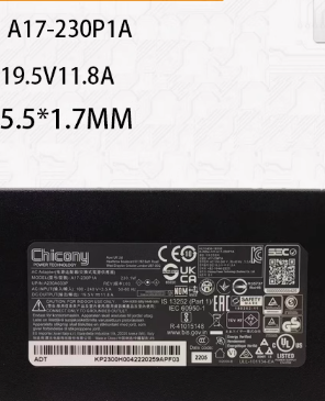 *Brand NEW*Original A17-230P1A A230A033P Chicony 19.5V 11.8A AC ADAPTER Power Supply