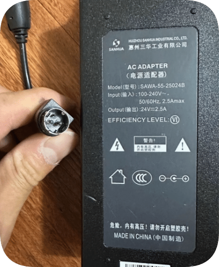 *Brand NEW*Original SANHUA SAWA-55-25024B BTP-S80 SNBC 24V 2A 2.5A AC ADAPTER Power Supply