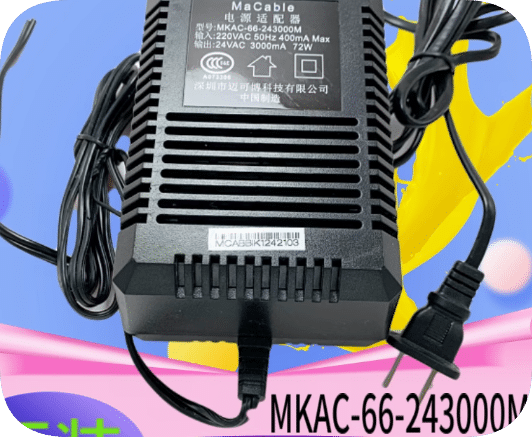 *Brand NEW*Original MaCable MKAC-66-243000M AC24V 3000mA 72W AC ADAPTER Power Supply
