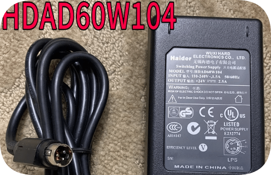 *Brand NEW*Original Haider HDAD60W104 24V 2.5A AC ADAPTER Power Supply