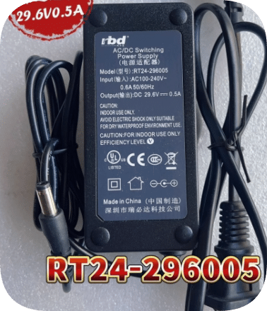 *Brand NEW*Original RT24-296005 29.6V 0.5A AC ADAPTER Power Supply