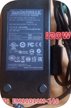 *Brand NEW*Original EDAC EM11011M-240 24V 5A 120W AC ADAPTER Power Supply