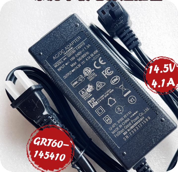 *Brand NEW*Original GRT60-145410 14.5V 4.1A 2pin AC Adapter Power Supply