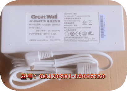 *Brand NEW*Original Great Wali GA120SD1-19006320 19V 6.32A 120W AC Adapter Power Supply