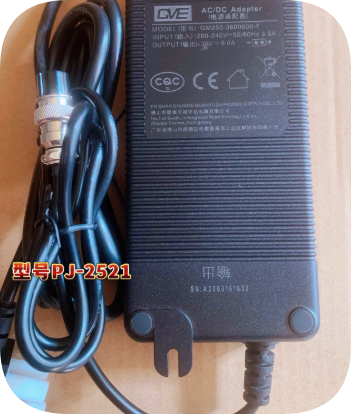 *Brand NEW*Original GVE PJ-2521 GM250-3600600-F 36V 5A 6A AC Adapter Power Supply *Brand NEW*Original GVE PJ-2521 GM250-3600600-F 36V 5A 6A AC Adapter Power Supply