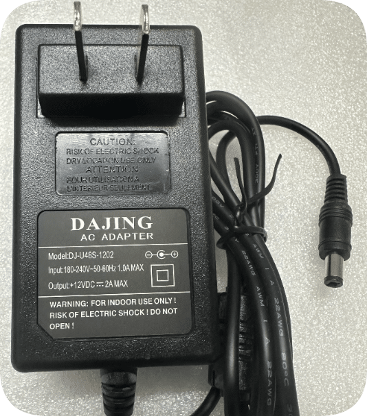 *Brand NEW*Original DAJING Dajing + DC12V 2A MAX power adapter DJ-U48S-1202 power cord