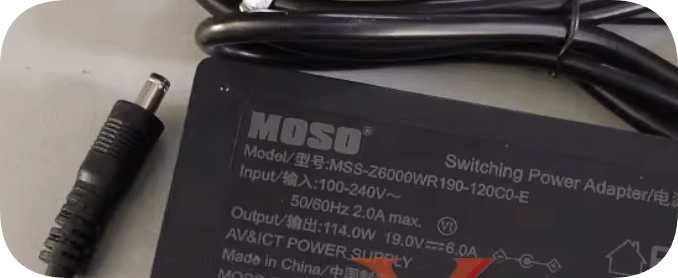 *Brand NEW*MSS-Z6000WR190-120C0-E MOSO 19V6A power adapter for laptop computer with round head hole charging c