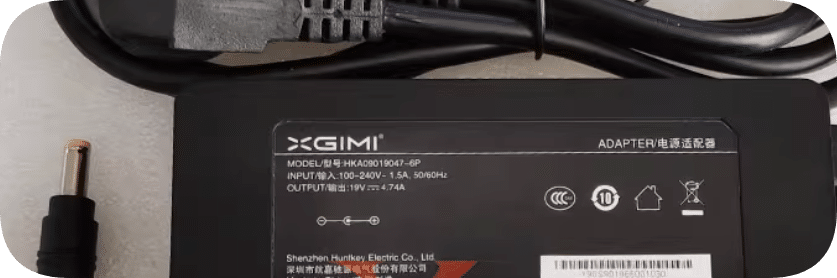 *Brand NEW*XGIMI/Hunjia OEM 19V4.74A power adapter HKA09019047-6P charging cable projector transformer