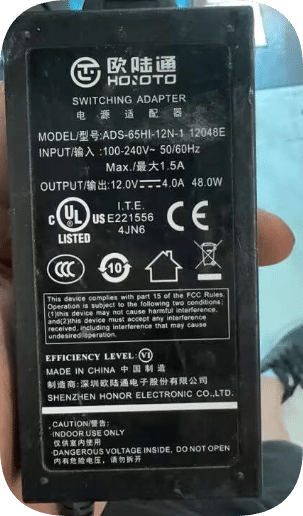 *Brand NEW*HOIOTO Eurolink 12V4A power supply four-pin ADS-65HI-12N-1 120048E pickup machine transformer line