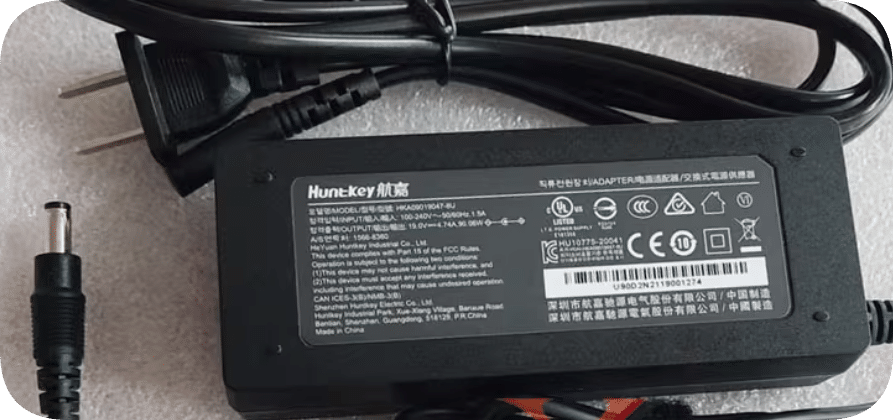 *Brand NEW*Huntkey 19V4.74A 90W power adapter HKA09019047-6U /6D/ 8U charging cable transformer