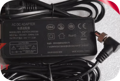 *Brand NEW* 24V 3A power adapter round port 5.5*2.1 charging cable KS75DH-2400300 DC supply transformer