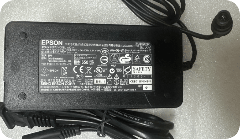 *Brand NEW*Original EPSON Scanner A441H A421H Power Adapter 24V1.37A2.5A Universal