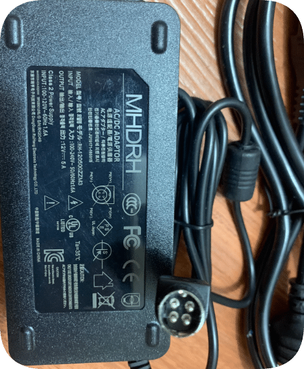 *Brand NEW*MHDRH RH-120500ZZM3 All-in-one Cash Register Power Adapter 12V5A 4-pin 4-hole Charger Cable