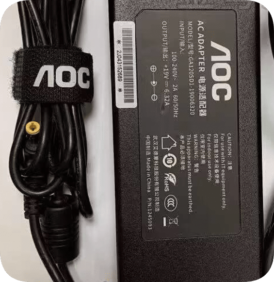 *Brand NEW*AOC computer all-in-one 238A737404 all-in-one power adapter + 19V6.32A power charger cable
