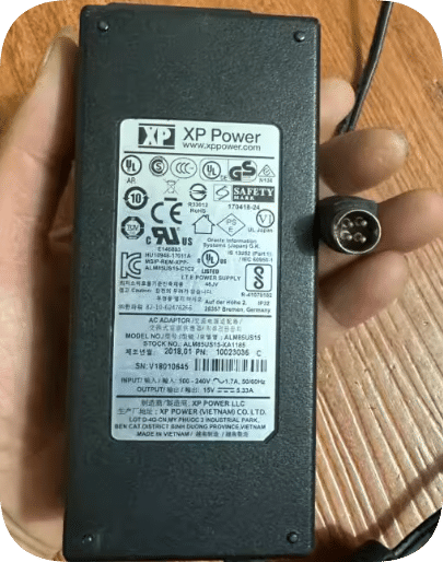 *Brand NEW*XP Power ALM85US15-XA1185 Power Adapter 15V 5.33A 4-pin 4-hole Charger Cable